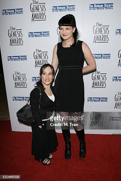 Meredith Eaton and Pauley Perrette during 21st Genesis Awards Presented by The Hollywood Office of The Humane Society of the United States at Beverly...