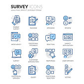 Line Survey Icons