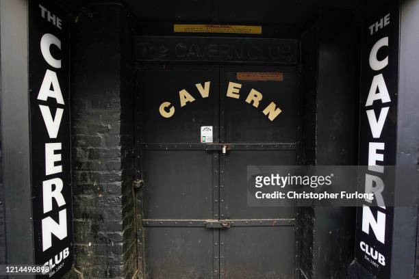 The famous Cavern Club where the Beatles started their pop career is closed and locked up as the UK begins strict lockdown measures to combat the...