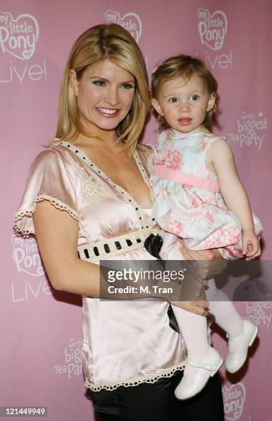 Dayna Devon and daughter, Emmy during "My Little Pony Live!" Los Angeles Premiere - Arrivals at Kodak Theater in Hollywood, California, United States.