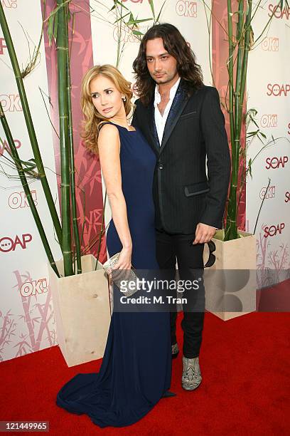 Ashley Jones and Constantine Maroulis during SOAPnet Hosts "Night Before" Party for the 2007 Daytime Emmy Award Nominees at Boulevard3 in Hollywood,...