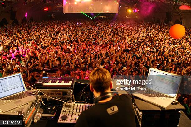 Paul van Dyk during Coachella Valley Music and Arts Festival - Day 3 - Paul van Dyk at Empire Polo Field in Indio, California, United States.