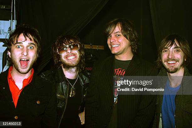 Nic Cester, Chris Cester, Mark Wilson and Cameron Muncey of Jet