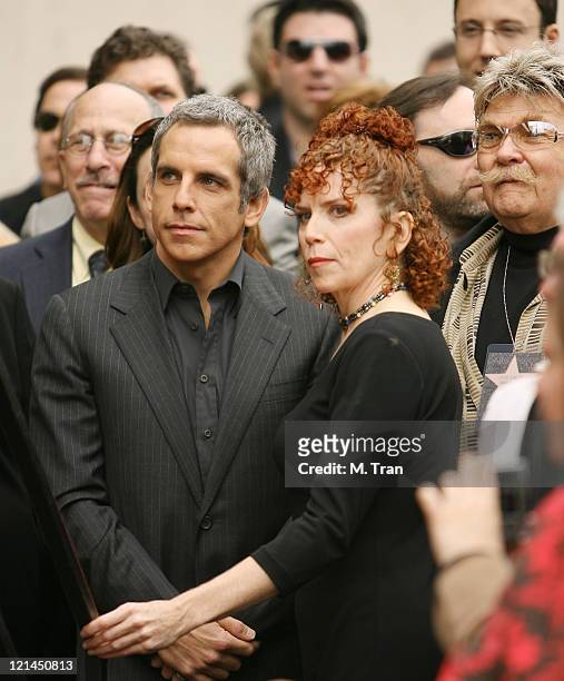 Ben Stiller, Amy Stiller and Rip Taylor during Jerry Stiller and Anne Meara Honored with a Star on the Hollywood Walk of Fame at 7018 Hollywood Blvd....