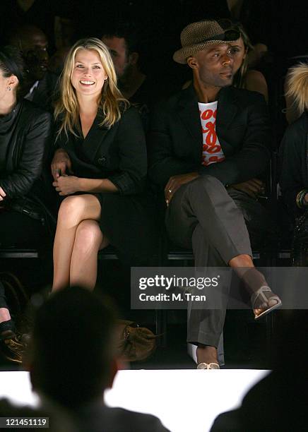 Ali Larter and Jimmy Jean-Louis front row at Imitation of Christ Fall 2007