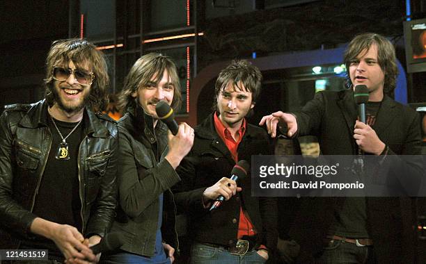 Chris Cester, Cameron Muncey, Nic Cester and Mark Wilson of Jet