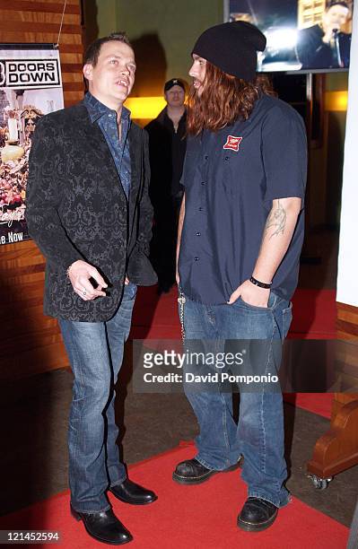 Brad Arnold of 3 Doors Down with Shaun Morgan of Seether