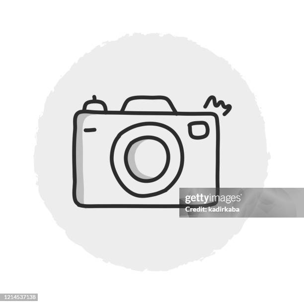 camera line icon - studio camera stock illustrations