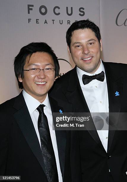 Masi Oka and Greg Grunberg during NBC Universal Golden Globe After Party at Beverly Hilton Hotel in Beverly Hills, Calfirnia, United States.