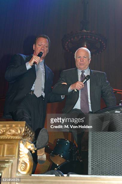 Joe Piscopo, John McCain during Live from New York, It's Wednesday Night - John McCain Party at Cipriani's on 42nd Street in New York, New York,...