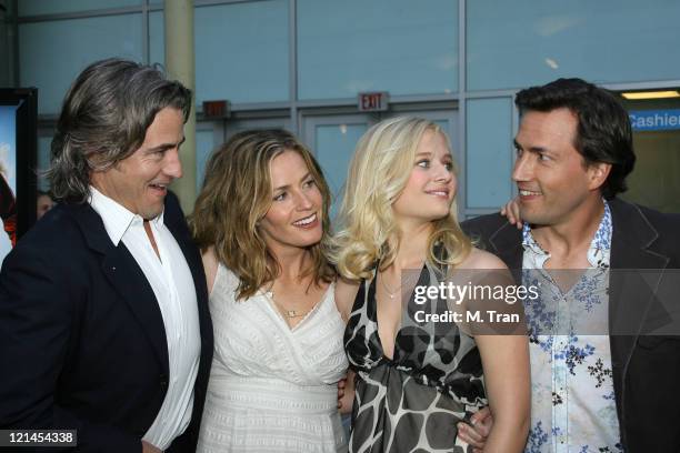 Dermot Mulroney, Elisabeth Shue, Carly Schroeder and Andrew Shue