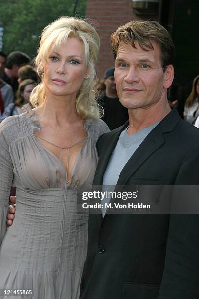 Alison Doody, Patrick Swayze during VIP Screening of "King Solomon's Mines" at The Tribeca Grand Hotel in New York, New York, United States.