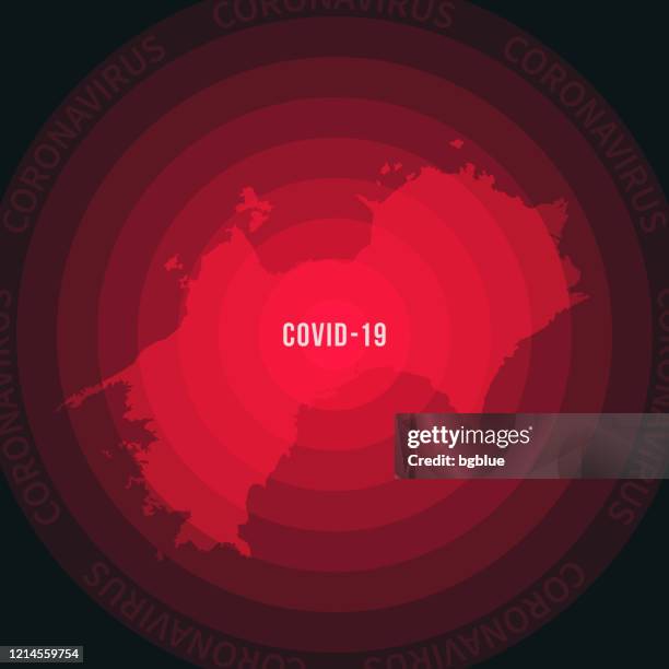 ilustrações, clipart, desenhos animados e ícones de mapa de shikoku com a propagação do covid-19. surto de coronavírus - shikoku