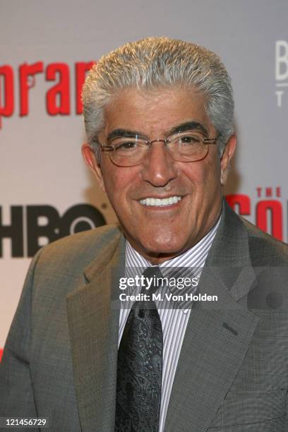 Frank Vincent during "The Sopranos" Sixth Season World Premiere at Museum of Modern Art in New York, New York, United States.