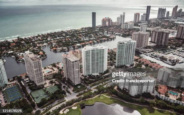 勞德代爾堡鳥瞰圖 - sunrise fort lauderdale 個照片及圖片檔