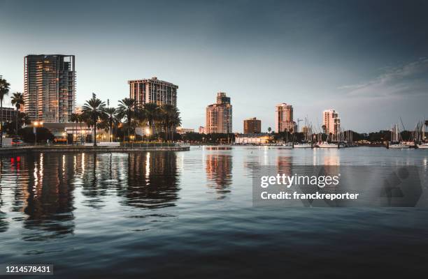 st. petersburg waterfront - st petersburg florida stock pictures, royalty-free photos & images