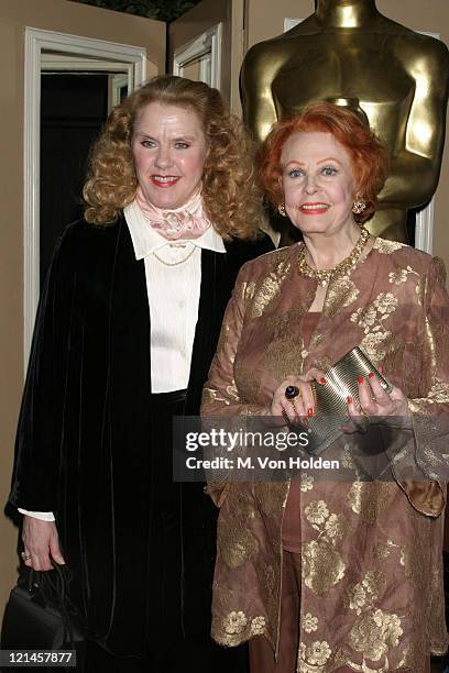 Celia Weston, Arlene Dahl during Academy of Motion Picture Arts and Sciences Official Academy Awards viewing party at Le Cirque 2000 in New York, New...