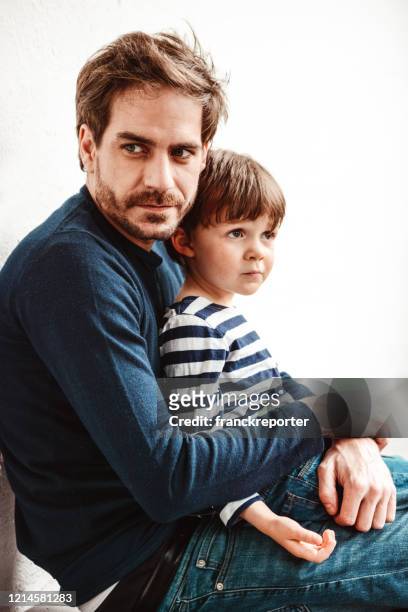 father and son together - male preschooler stock pictures, royalty-free photos & images