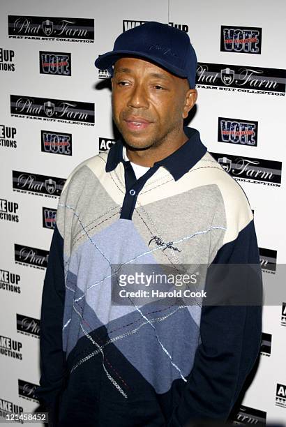 Russell Simmons during Babyface and Russell Simmons Host "Wake Up Everybody" Release Party at Bryant Park Hotel Cellar Bar in New York City, New...