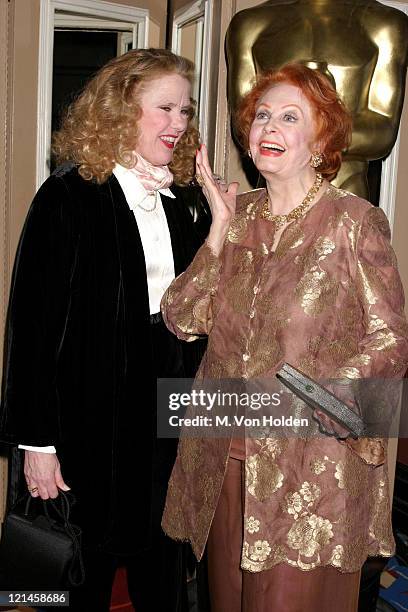 Celia Weston, Arlene Dahl during Academy of Motion Picture Arts and Sciences Official Academy Awards viewing party at Le Cirque 2000 in New York, New...