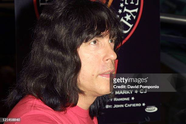 Marky Ramone of The Ramones during Marky Ramone Signs Copies of "Ramones Raw" DVD - September 29, 2004 at Virgin Megastore - Times Square in New...
