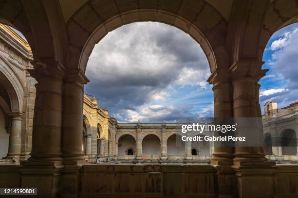 a 16th spanish colonial architectural image of santo domingo de guzman monastery - roman gabriel ストックフォトと画像