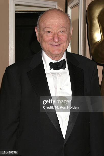 Ed Koch during Academy of Motion Picture Arts and Sciences Official Academy Awards viewing party at Le Cirque 2000 in New York, New York, United...