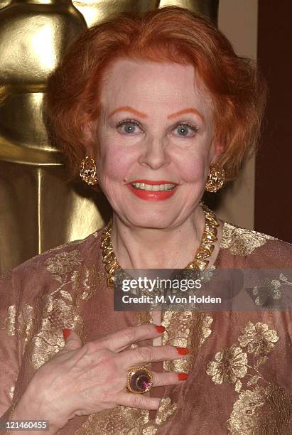 Arlene Dahl during Academy of Motion Picture Arts and Sciences Official Academy Awards viewing party at Le Cirque 2000 in New York, New York, United...