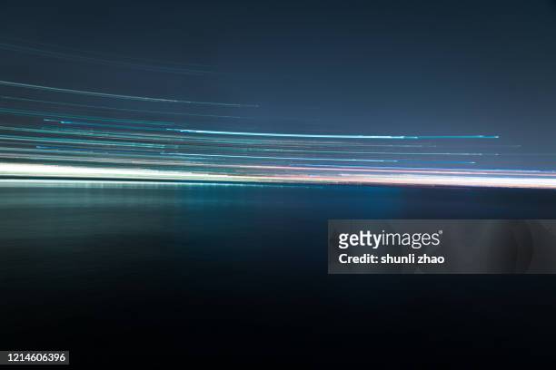 abstract lights speed motion - line drawing activity stock pictures, royalty-free photos & images
