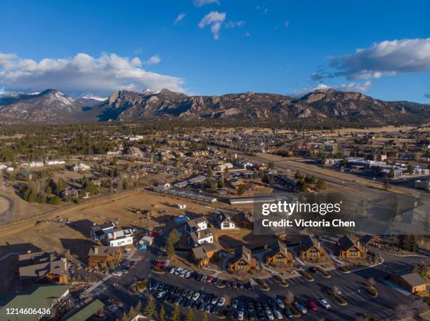 estes park, colorado - estes park stock pictures, royalty-free photos & images