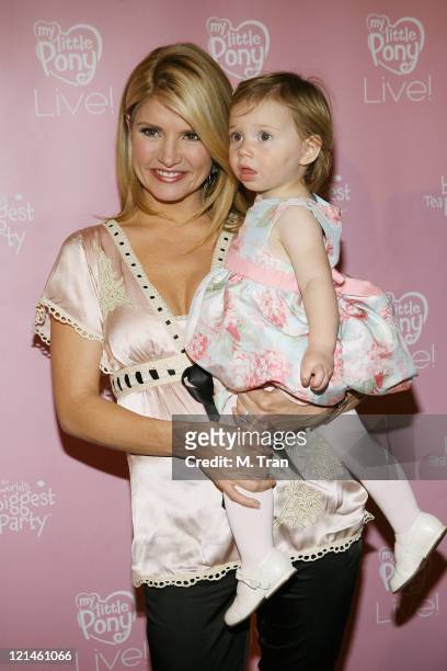 Dayna Devon and daughter, Emmy during "My Little Pony Live!" Los Angeles Premiere - Arrivals at Kodak Theater in Hollywood, California, United States.