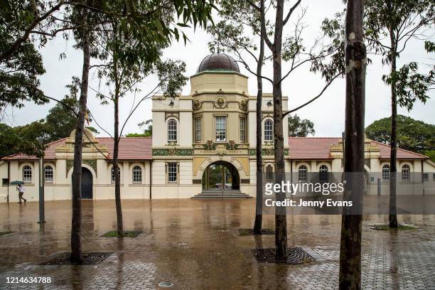General view of the main entrance at Taronga Zoo is seen on March 25, 2020 in Sydney, Australia. Taronga Zoo has temporarily closed its doors to the...