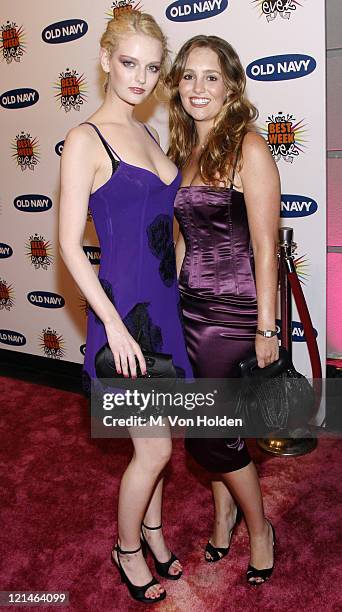 Lydia Hearst and Gillian Hearst during Old Navy and VH1 Celebrate the 100th Episode of "Best Week Ever" at Marquee in New York, NY, United States.