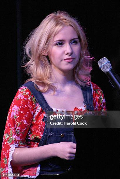 Nellie McKay during Jamie Cullum and Nellie McKay Perform Live with Special Guest Raul Midon - August 19, 2004 at Delacorte Theater in New York, New...