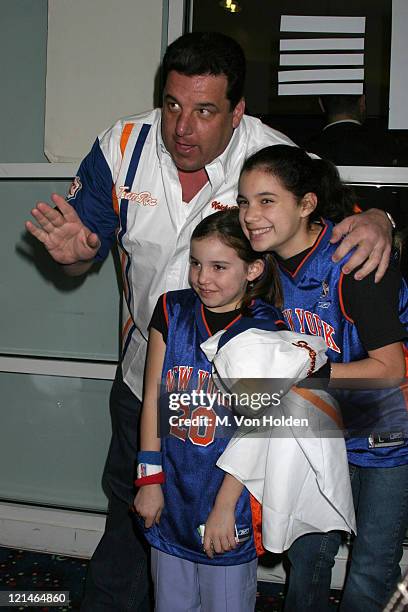 Steve Schirripa, Bria Schirripa, Ciara Schirripa during Knicks Bowl 5 Benefit at Chelsea Piers Lanes, Pier 60 in New York, New York, United States.