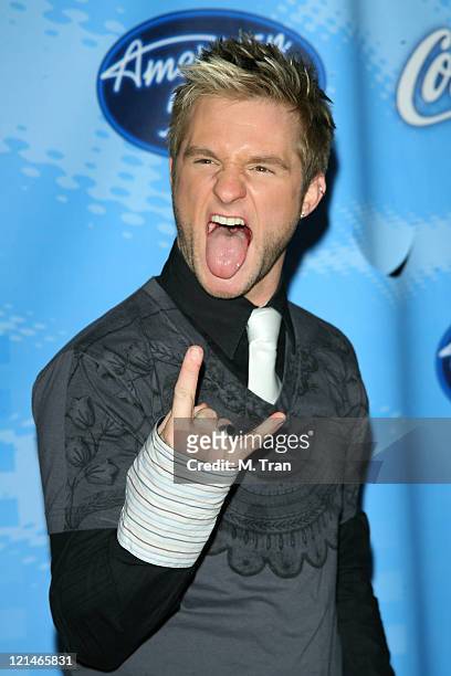Blake Lewis during American Idol Celebrates the Top 12 Contestants at Astra West - Pacific Design Center in West Hollywood, California, United States.