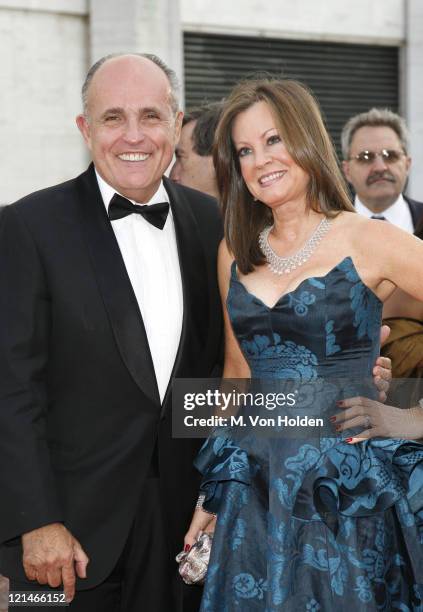 Rudy Giuliani and wife Judith Giuliani during "Madama Butterfly" Opening Night Starting the Lincoln Center Metropolitan Opera 2006-2007 Season at...