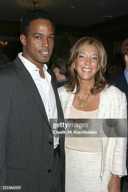 Ricky Fante, Denise Rich during UJA Federation of NY/Music for Youth Foundation fundraiser at Pierre Ballroom in New York, New York, United States.