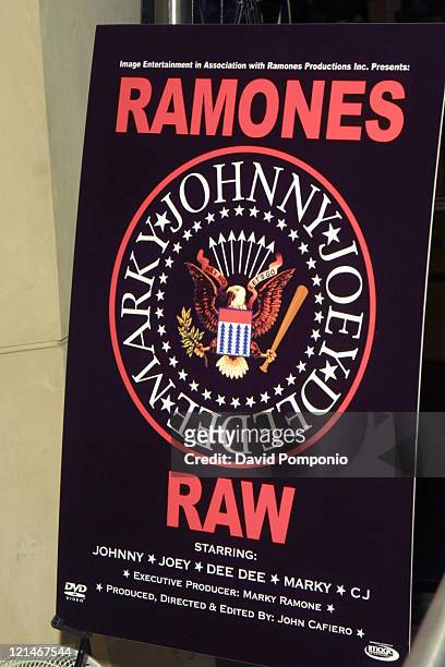 Atmosphere during Marky Ramone Signs Copies of "Ramones Raw" DVD - September 29, 2004 at Virgin Megastore - Times Square in New York, New York,...