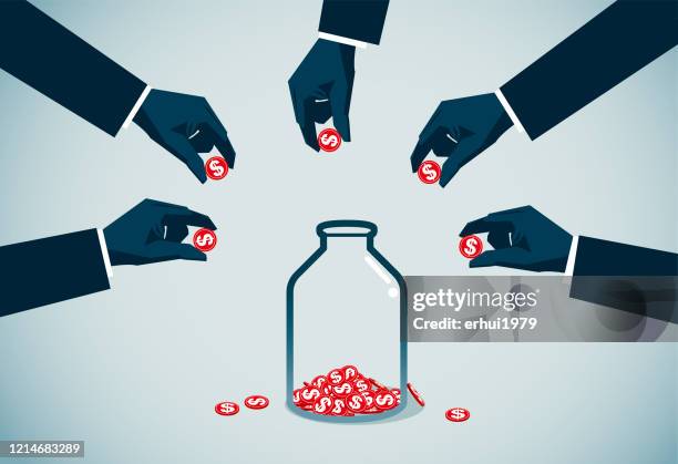crowdfunding - crowdfunding stock-grafiken, -clipart, -cartoons und -symbole