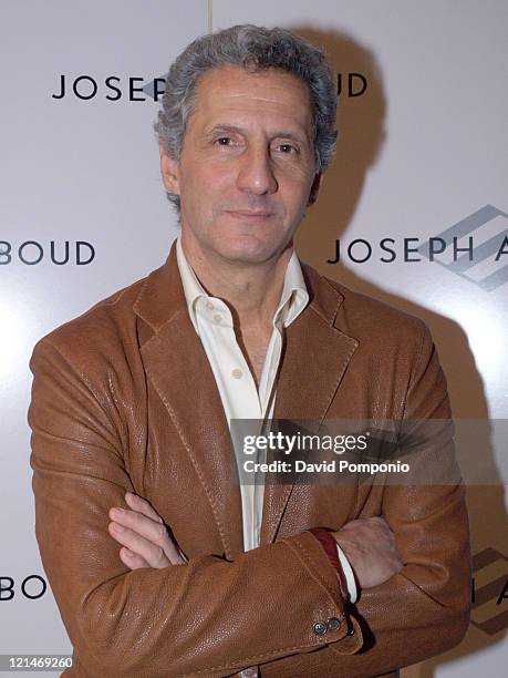 Joseph Abboud, designer during Olympus Fashion Week Fall 2005 - Joseph Abboud - Front Row and Backstage at Bryant Park in New York City, New York,...