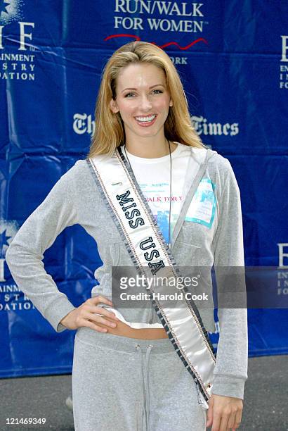 Miss USA 2004 Shandi Finnessey during Entertainment Industry Foundation and Revlon Present the 7th Annual Run/Walk for Women - New York at Times...