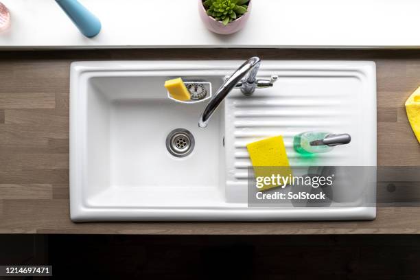 kitchen sink - sink stock pictures, royalty-free photos & images