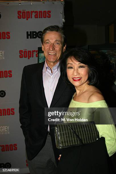 Maury Povich and Connie Chung during "The Sopranos" Sixth Season World Premiere at Museum of Modern Art in New York, New York, United States.