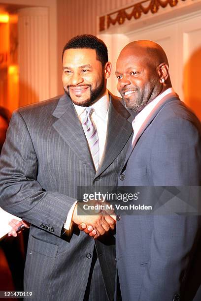 Jerome Bettis and Emmitt Smith during NFL and The Gillen Brewer Company held the "Kick off for a Cure" Benefit for Autism Speaks. At Waldorf Astoria...