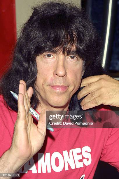 Marky Ramone of The Ramones during Marky Ramone Signs Copies of "Ramones Raw" DVD - September 29, 2004 at Virgin Megastore - Times Square in New...