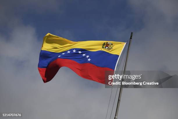 venezuela's national flag - venezuela ストックフォトと画像