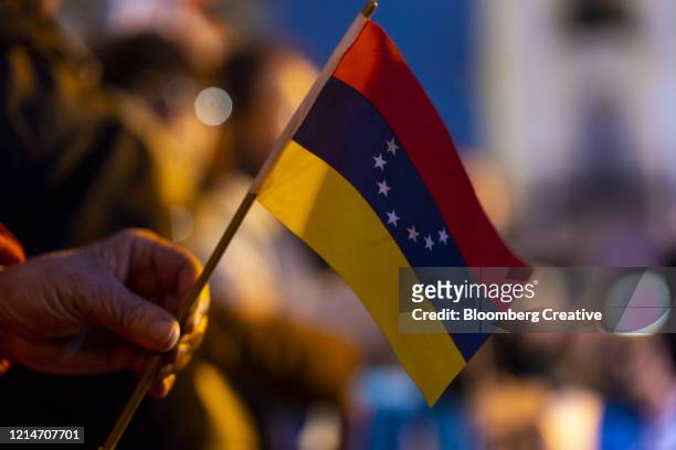 venezuela's national flag - venezuela stock pictures, royalty-free photos & images