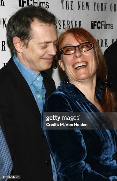 Steve Buscemi and wife. During "Lonesome Jim"- NY Premiere - Arrivals at Clearview Chelsea Cinemas in New York, New York, United States.