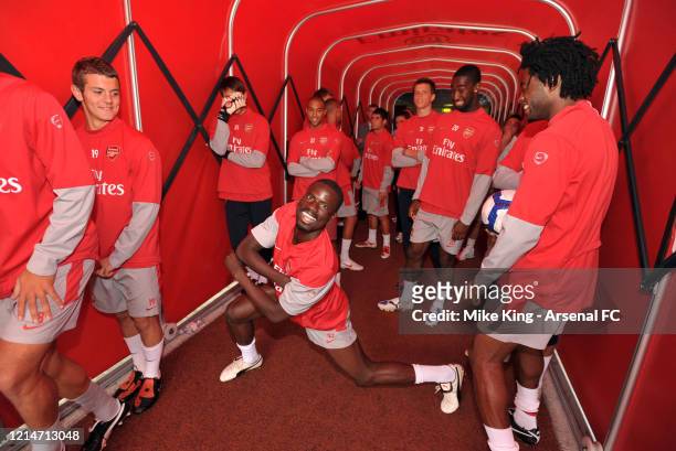Emmanuel Eboue of Arsenal during the Arsenal 1st team photocall and Membersday on August 4, 2009 in London, England.
